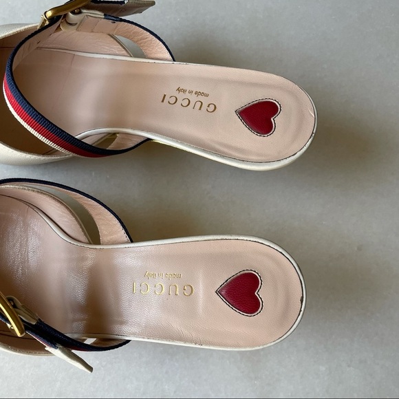 GUCCI Sylvie Web Bamboo Mules - Picture 9 of 11